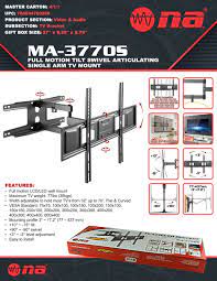 SOPORTE TV LED DOBLE BRAZO