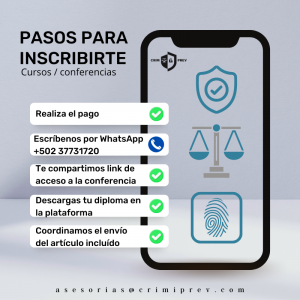 Conferencia: Introducción a la Criminología Aplicada + porta gafetes