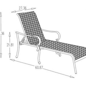 Silla larga de exterior