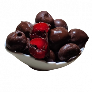 Cerezas con chocolate auténtico