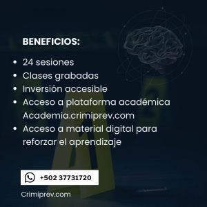 Formación en Perfilación Criminal e Investigación de Conductas Delictivas (curso grabado)