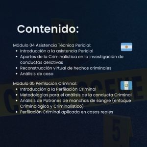 Formación en Perfilación Criminal e Investigación de Conductas Delictivas (curso grabado)