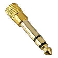 CONECTOR 3.5H A 1/4" GOLD