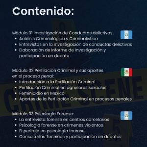 Formación en Perfilación Criminal e Investigación de Conductas Delictivas (curso grabado)