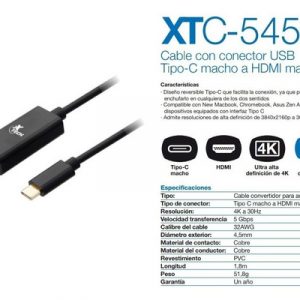 CABLE ADAPTADOR HDMI A TIPO C