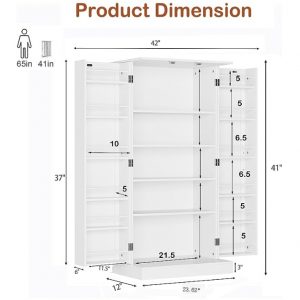 Alacena con puertas y estantes ajustables FUNCTION HOME