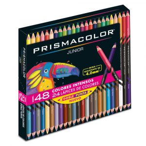 Crayón de madera Prismacolor Junior doble punta 24 crayones 48 colores