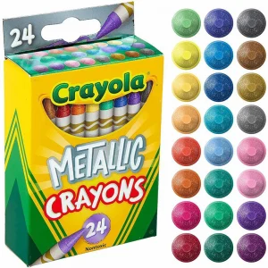 Crayón de cera metálico Crayola 24 colores