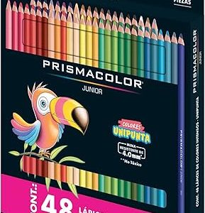 Crayones de madera Prismacolor junior caja con 48 Colores