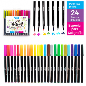 Estuche de Marcadores de Lettering Pointer 24 colores