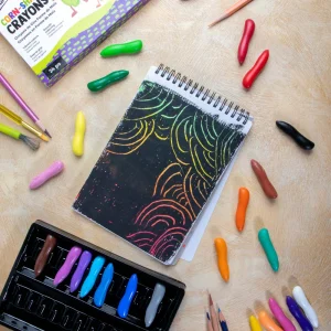 24 Crayones ergonómicos con forma de maíz Mont Marte