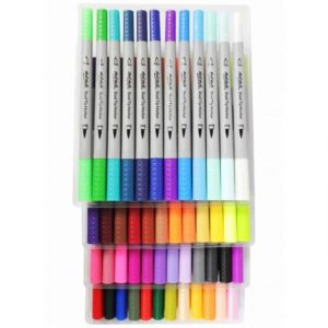 Set 48 Marcadores Doble Punta brush/fineliners Mont Marte