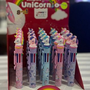 Bolígrafo Unicornio 8 colores en 1