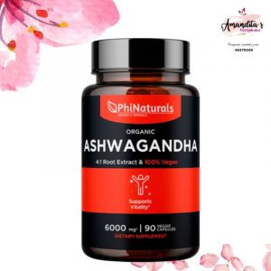 ashwagandha cápsulas de 500 mg -phinaturals- [90 unidades]