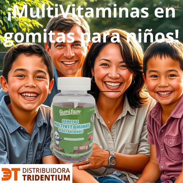 Multivitaminas en gomitas para niños sbaor a fresa