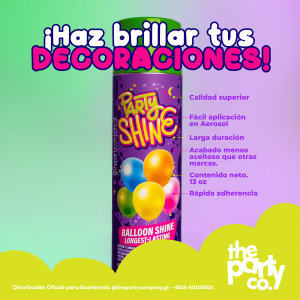 Party Shine - Brillo para globos de látex