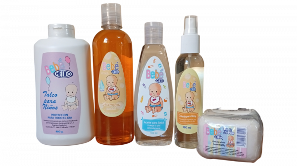 MEDCO Shampoo 500 ml + Talco 400 gr + Jabón 270 gr + Colonia 180 ml + Aceite 180 ml