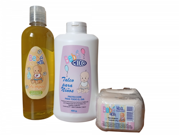 MEDCO TALCO 400 gr + SHAMPOO MANZANILLA 500 ml +JABÓN TRIO 270 gr