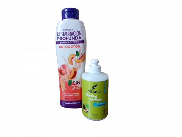 DUO SHAMPOO RESTAURACIÓN PROFUNDA 750 ml + CREMA ANTICAÍDA 300 ml