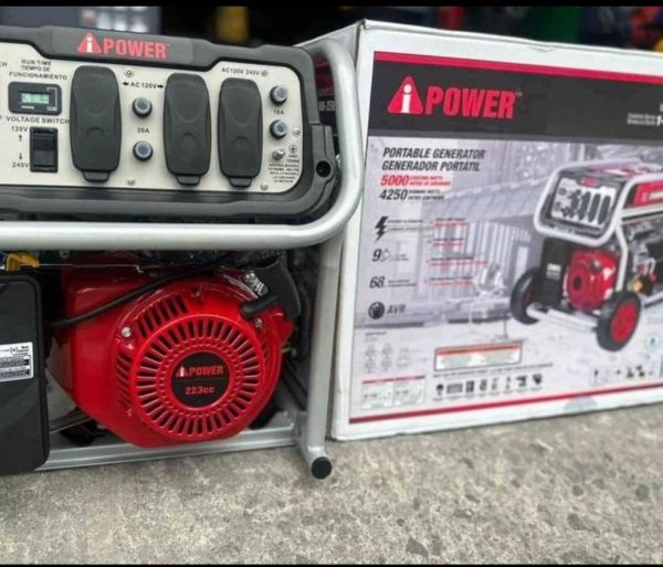 Generador Ipower 5,000 watts.