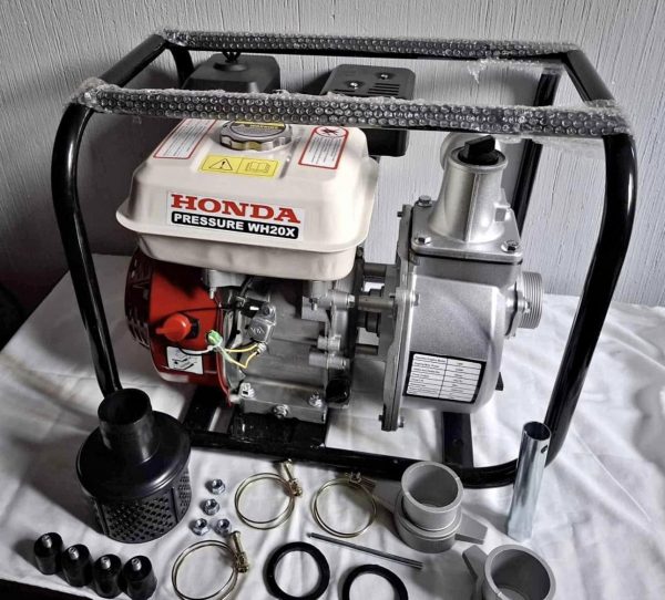 Bomba de agua Honda 8.5 HP 2X2”.