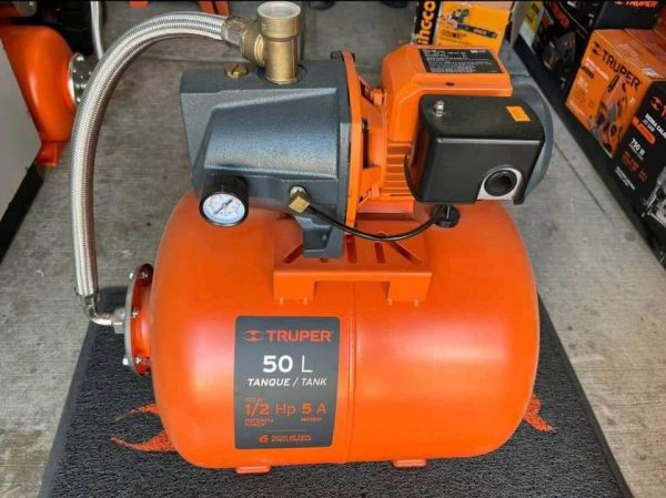 Bomba Hidroneumática De 1/2 Hp, 50 Litros, TRUPER