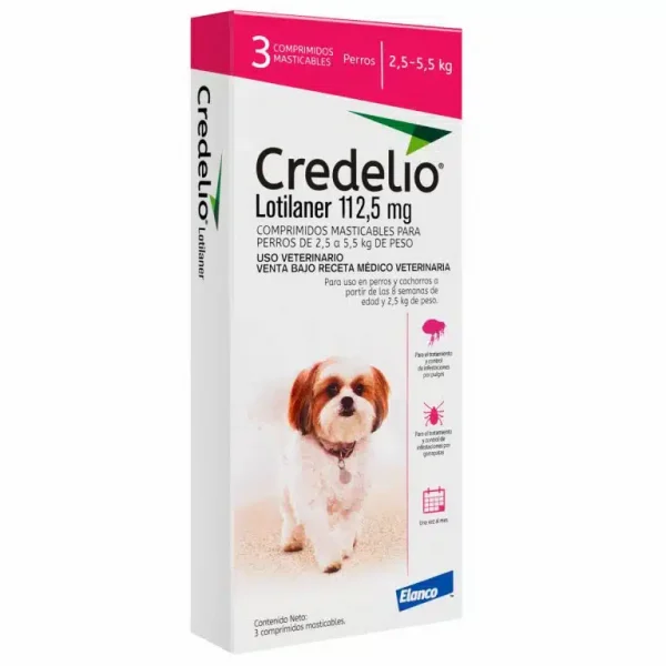 Caja Credelio rosado 1.3-2.5 kg caja 3 tabletas