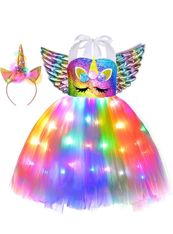 Vestido Unicornio luces Led