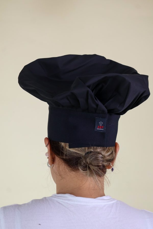 Gorro de cocina tipo Champiñon Negro - XEF