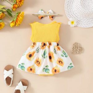 Vestido diseño de Girasoles