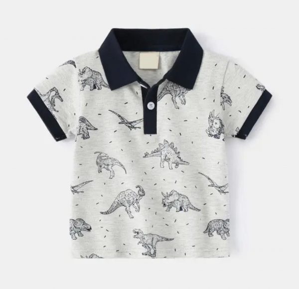 Camisa con diseño de dinosaurios