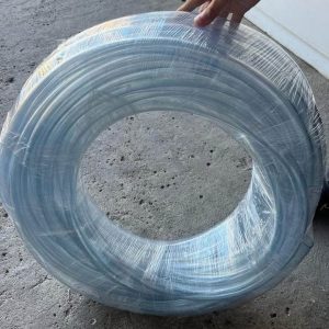 Rollo de 30 metros de Manguera para riego semi corrugada 1x1 Transparente Truper