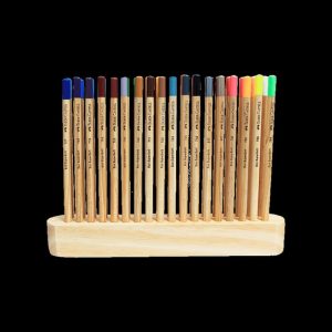 Crayón de madera Faber Castell 36 colores natural supersoft con base