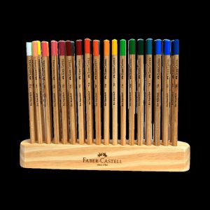 Crayón de madera Faber Castell 36 colores natural supersoft con base