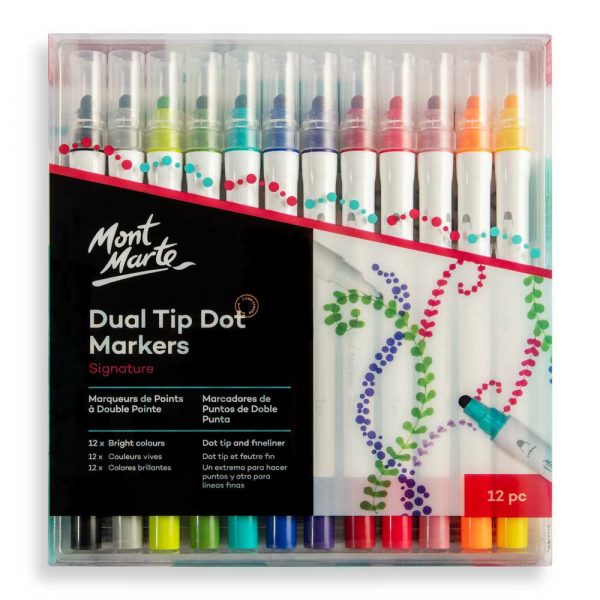 Marcadores Dual Tip Dot Mont Marte