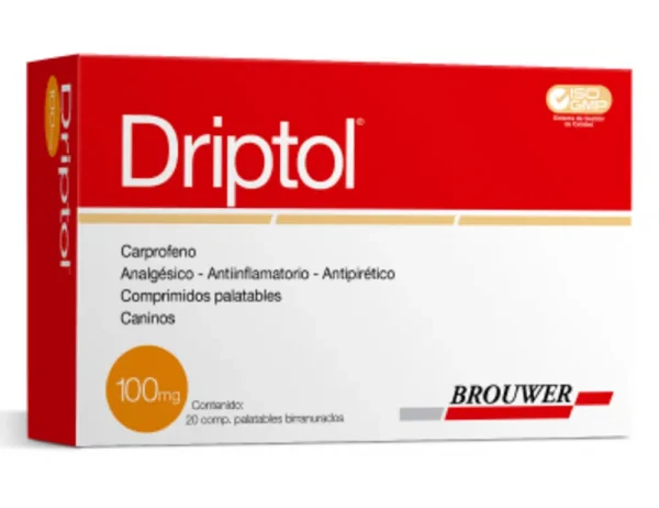 Driptol 100mg blister 4 pastillas