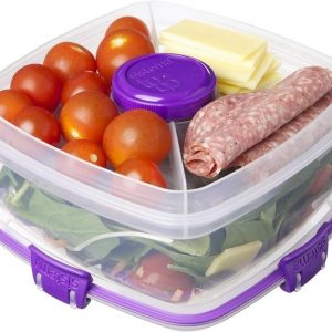 Tupper para ensalada con compartimientos / Sistema To Go® Ensaladas