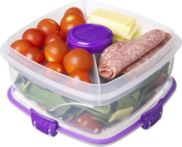 Tupper para ensalada con compartimientos / Sistema To Go® Ensaladas