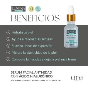 Combo Crema Aclaradora + Crema Potenciadora con Niacinamida + Lumina Serum Anti Edad con Ácido Hialurónico